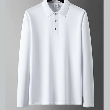 Men's Solid-Color Business-Casual Top