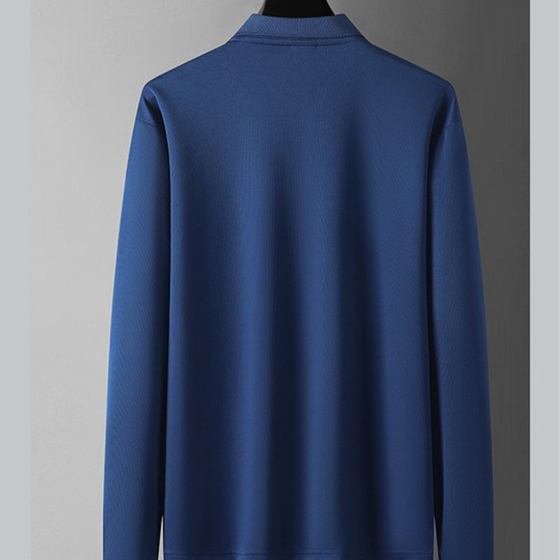 Men's Solid-Color Business-Casual Top