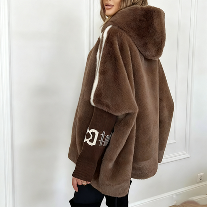 ⏳Time-Limited Special⏰Women's Casual Hooded Zip-Up Plush Coat