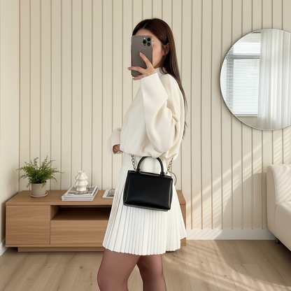 Chic Cinched-Waist A-Line Mini Dress