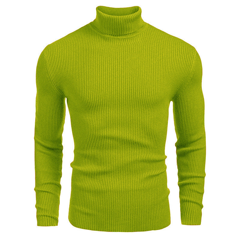 Winter Men's Knitted Turtleneck Slim Sweater