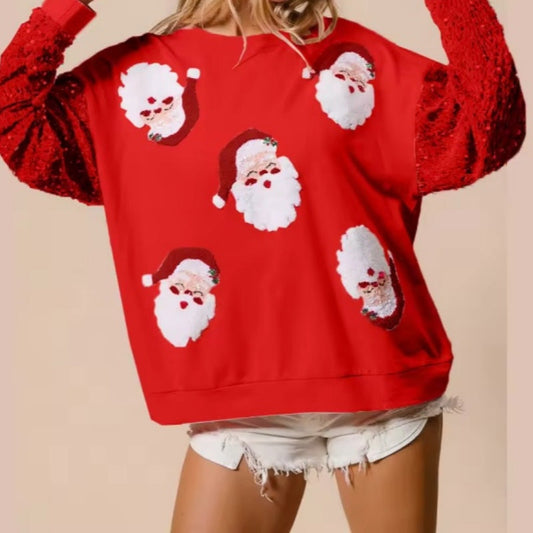 🎅Christmas Specials-Women's Christmas Sequin Long Sleeve Sweatshirt
