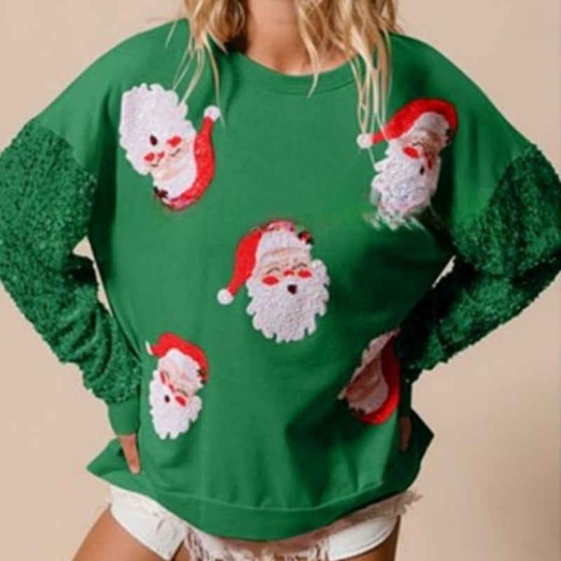🎅Christmas Specials-Women's Christmas Sequin Long Sleeve Sweatshirt