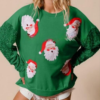 🎅Christmas Specials-Women's Christmas Sequin Long Sleeve Sweatshirt