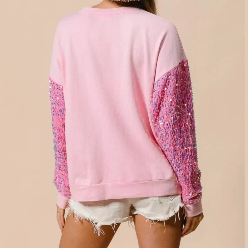 🎅Christmas Specials-Women's Christmas Sequin Long Sleeve Sweatshirt