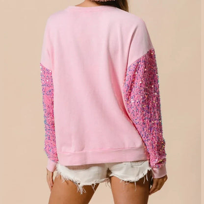 🎅Christmas Specials-Women's Christmas Sequin Long Sleeve Sweatshirt