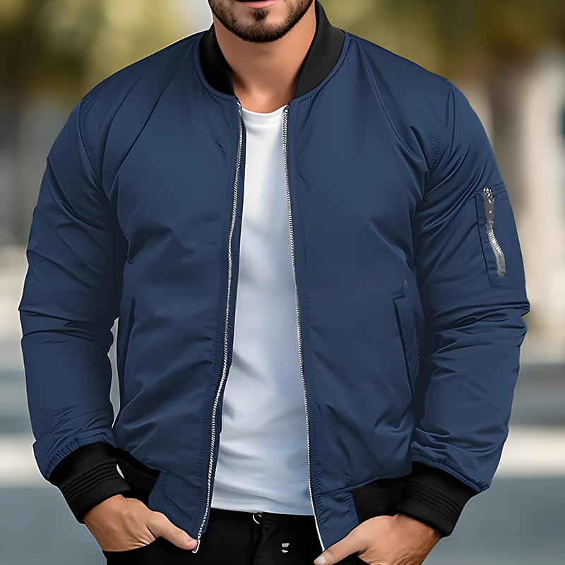 ⏳Limited-time 50% off⏰Men's Classic Zip-Up Bomber Jacket🧥