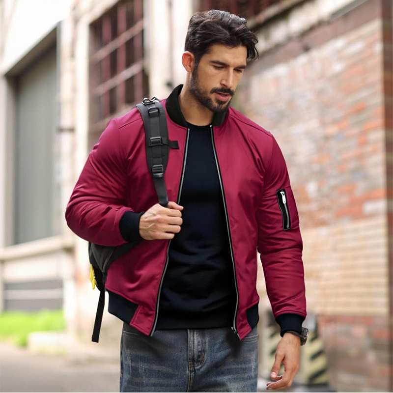 ⏳Limited-time 50% off⏰Men's Classic Zip-Up Bomber Jacket🧥
