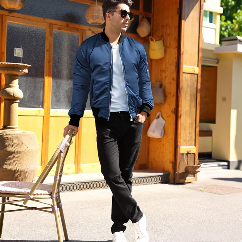 ⏳Limited-time 50% off⏰Men's Classic Zip-Up Bomber Jacket🧥