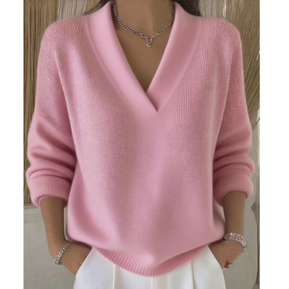 Cozy V-Neck Sweater for Casual Wear