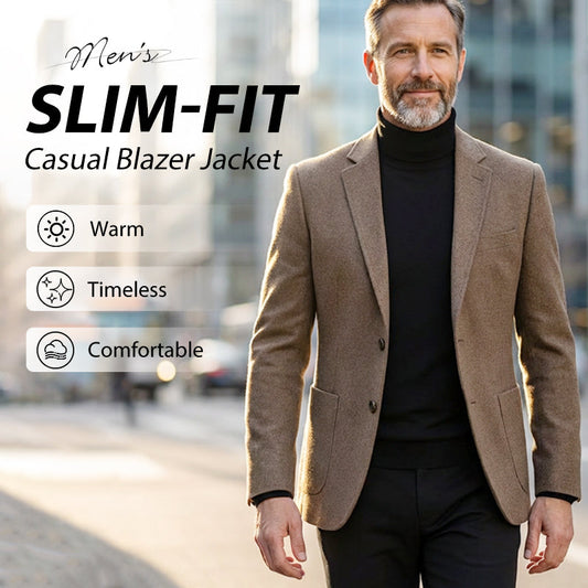 Men’s Slim-Fit Casual Blazer Jacket
