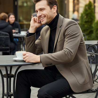 Men’s Slim-Fit Casual Blazer Jacket