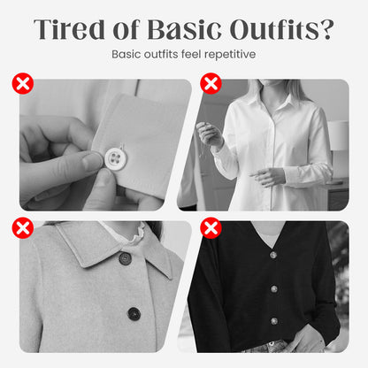 ⏰Last Day Surprise Price🔥Chic Rhinestone Floral Cufflink & Brooch