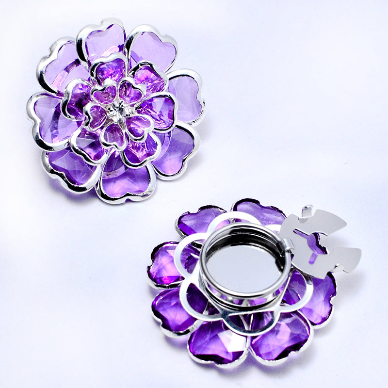⏰Last Day Surprise Price🔥Chic Rhinestone Floral Cufflink & Brooch