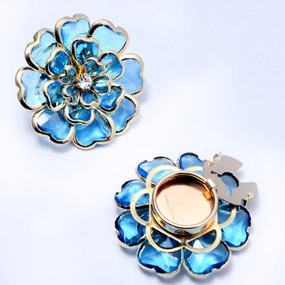 ⏰Last Day Surprise Price🔥Chic Rhinestone Floral Cufflink & Brooch