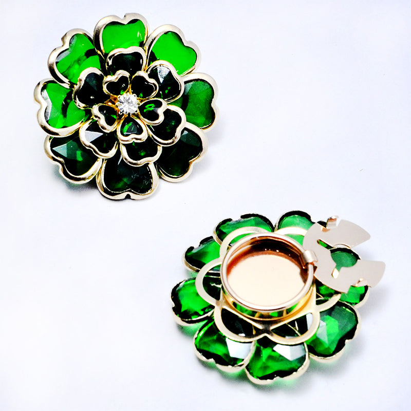 ⏰Last Day Surprise Price🔥Chic Rhinestone Floral Cufflink & Brooch