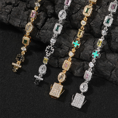 6mm Colored Cubic Zirconia Necklace & Bracelet