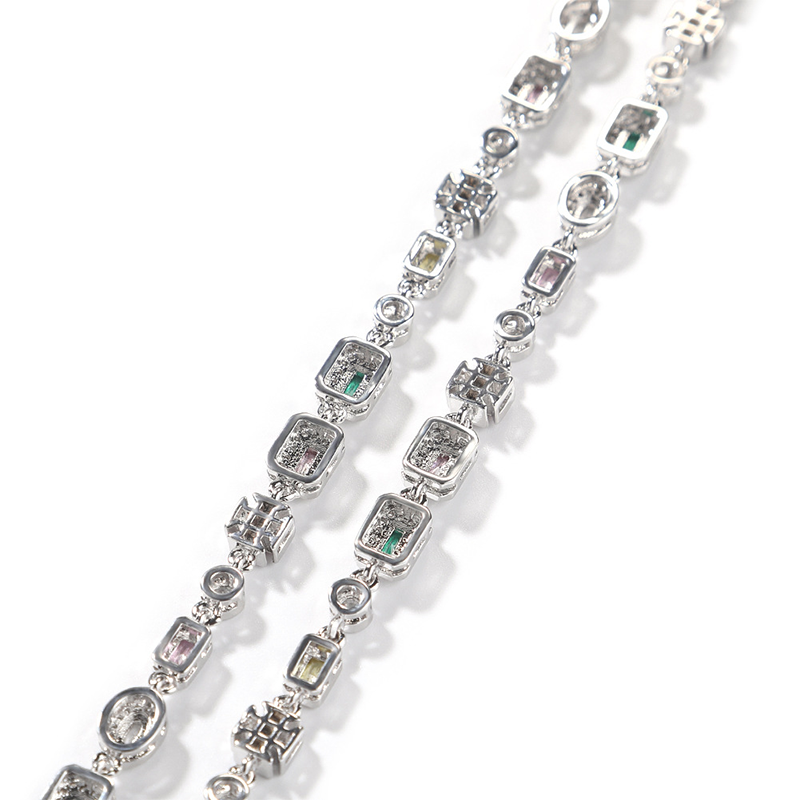 6mm Colored Cubic Zirconia Necklace & Bracelet