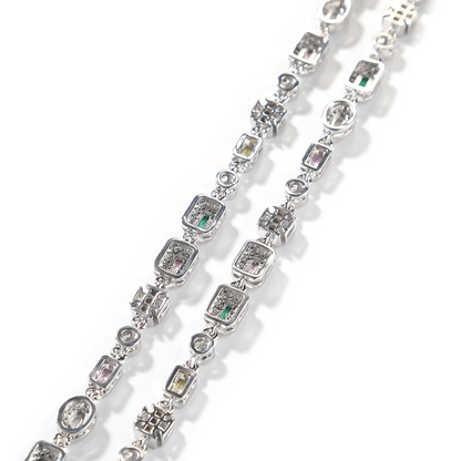 6mm Colored Cubic Zirconia Necklace & Bracelet