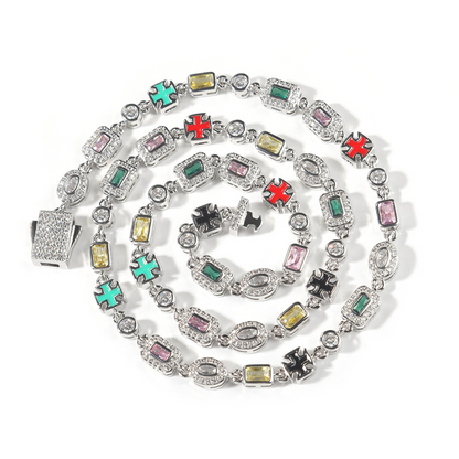 6mm Colored Cubic Zirconia Necklace & Bracelet