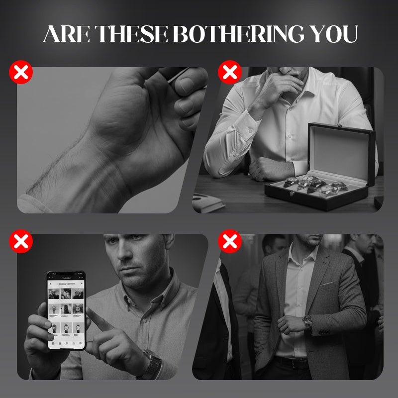 Men's Fashion Rhinestone Quartz Watch