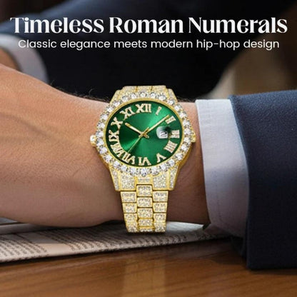 Men's Fashion Rhinestone Quartz Watch