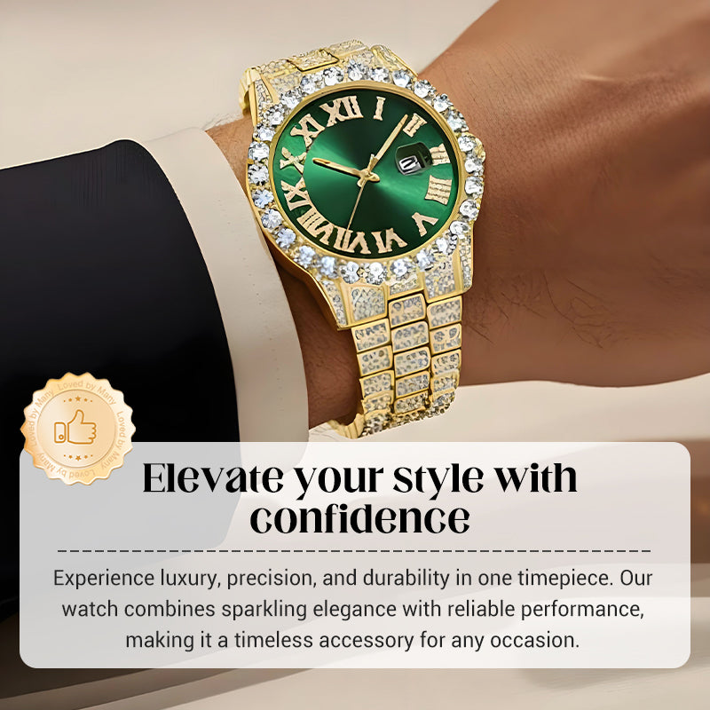 Men's Fashion Rhinestone Quartz Watch