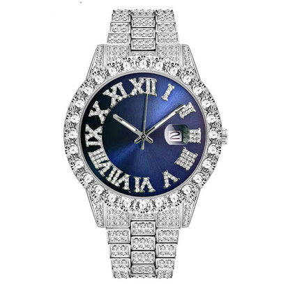 Men's Fashion Rhinestone Quartz Watch