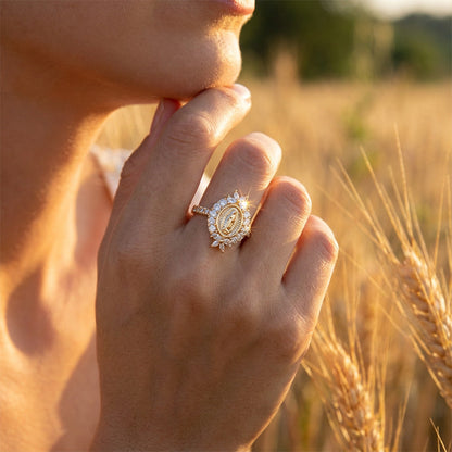 ✨🔥Elegant Virgin Mary Emblem Ring💍