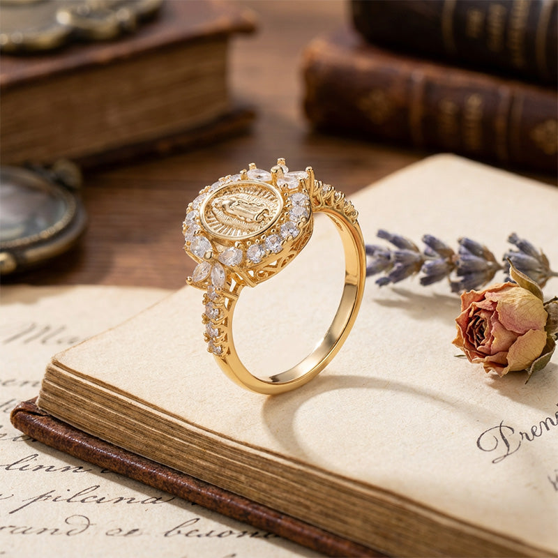 ✨🔥Elegant Virgin Mary Emblem Ring💍