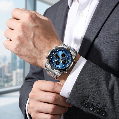 Men's Waterproof Military Analog-Digital Watches