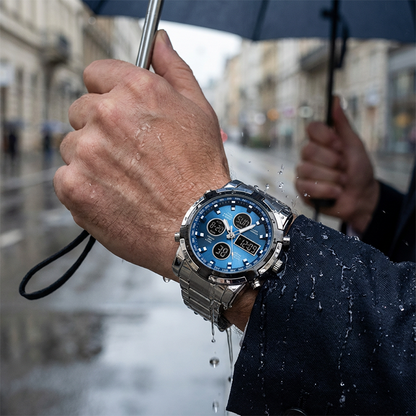 Men's Waterproof Military Analog-Digital Watches