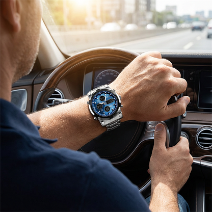 Men's Waterproof Military Analog-Digital Watches