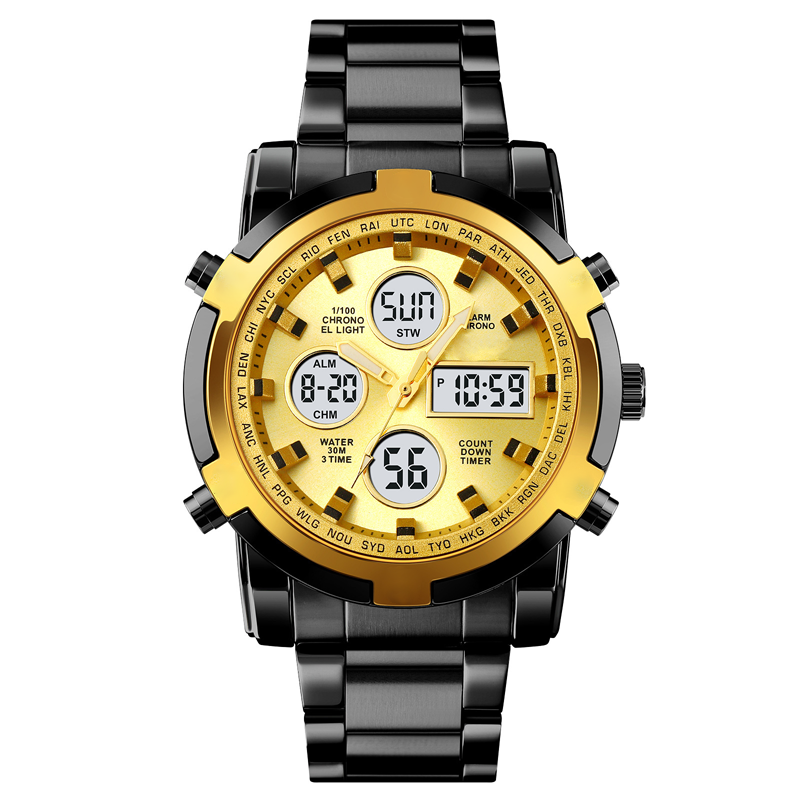 Men's Waterproof Military Analog-Digital Watches
