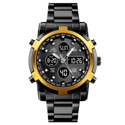 Men's Waterproof Military Analog-Digital Watches
