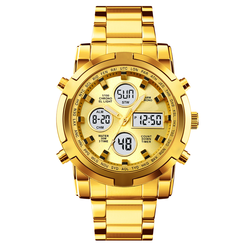 Men's Waterproof Military Analog-Digital Watches