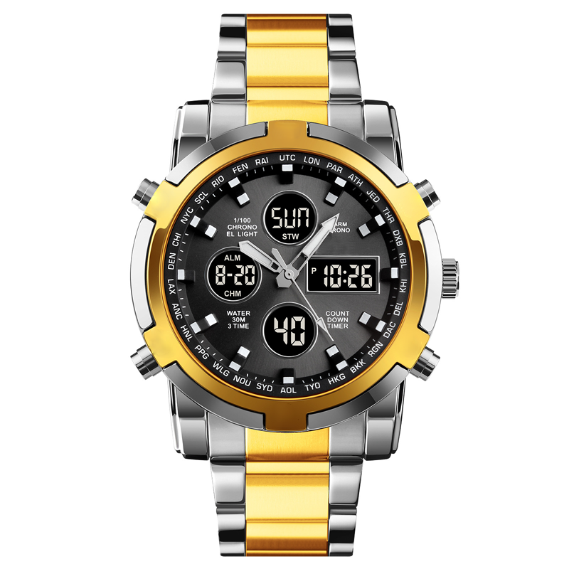 Men's Waterproof Military Analog-Digital Watches