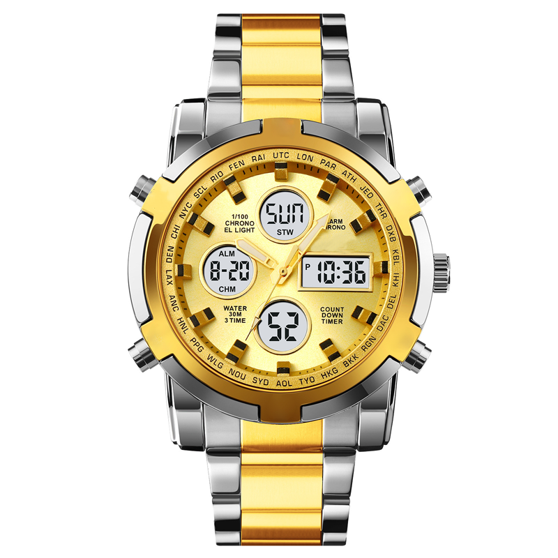 Men's Waterproof Military Analog-Digital Watches
