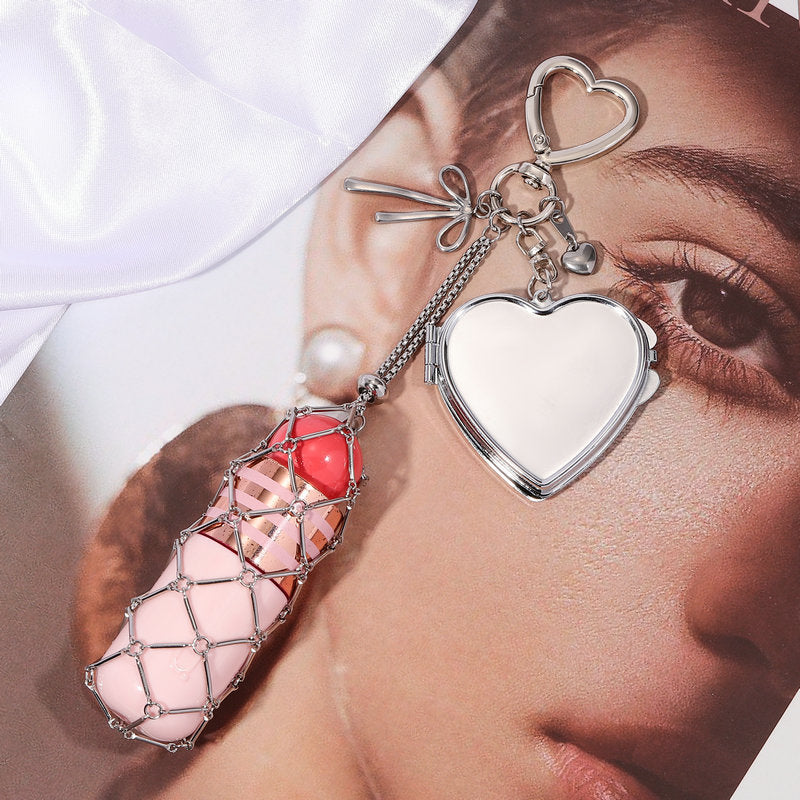 💄Chic Lip Gloss Holder with Mirror🎁