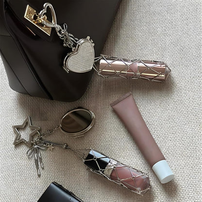 💄Chic Lip Gloss Holder with Mirror🎁