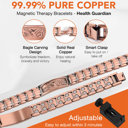 Men's Magnetic Bracelet with Eagle Pattern