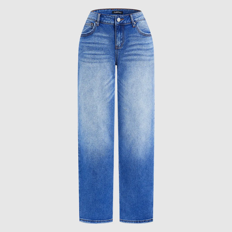 🎁2026 New Arrivals 50% OFF💥Effortless Chic Relaxed Fit Wide-Leg Jeans – Gradient Wash, Premium Denim & All-Day Comfort 👖✨