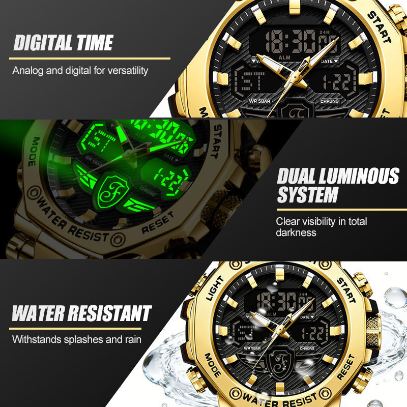 Men's Multifunction Waterproof Luminous Watch