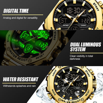 Men's Multifunction Waterproof Luminous Watch