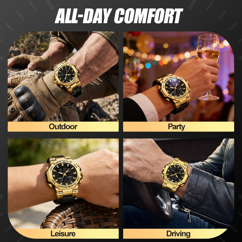 Men's Multifunction Waterproof Luminous Watch