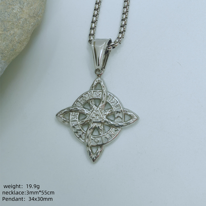✨🔥Unisex Witch Knot Pendant Necklace📿
