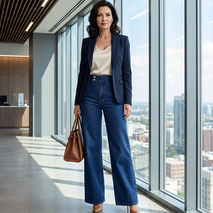 🎁2026 New Arrivals 50% OFF💥Women's High-Waist Wide-Leg Jeans