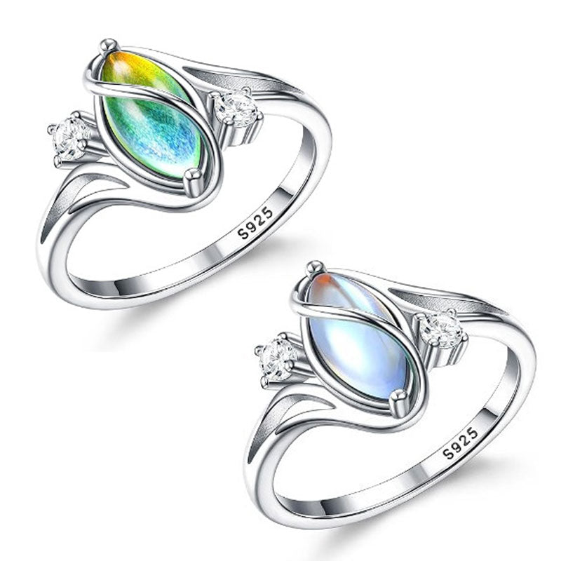 ✨Buy 1 Get 1 Free🔥Geometric Oval Ring with Zirconia Accents💍