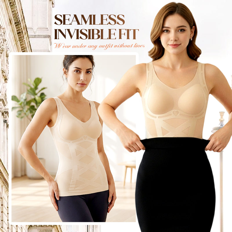 💃✨ Seamless shaping top with integrated bra – invisible support, stunning silhouette! ✨👙 Perfect for everyday wear and sports. Soft, breathable, sustainable. Your new favourite basic.