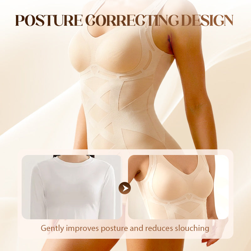 💃✨ Seamless shaping top with integrated bra – invisible support, stunning silhouette! ✨👙 Perfect for everyday wear and sports. Soft, breathable, sustainable. Your new favourite basic.